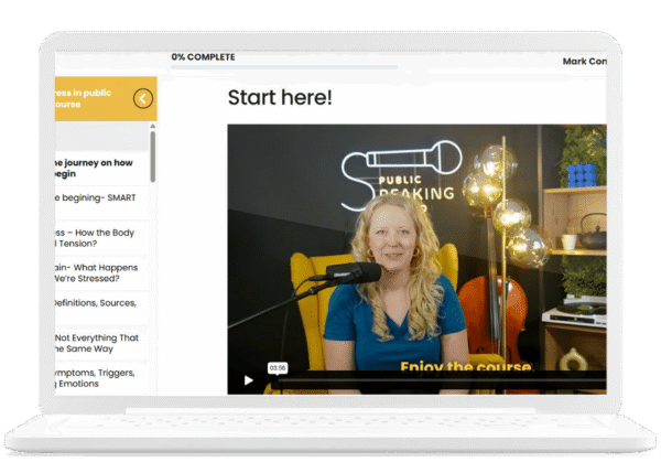 Stress Management Before Public Speaking - Online Course